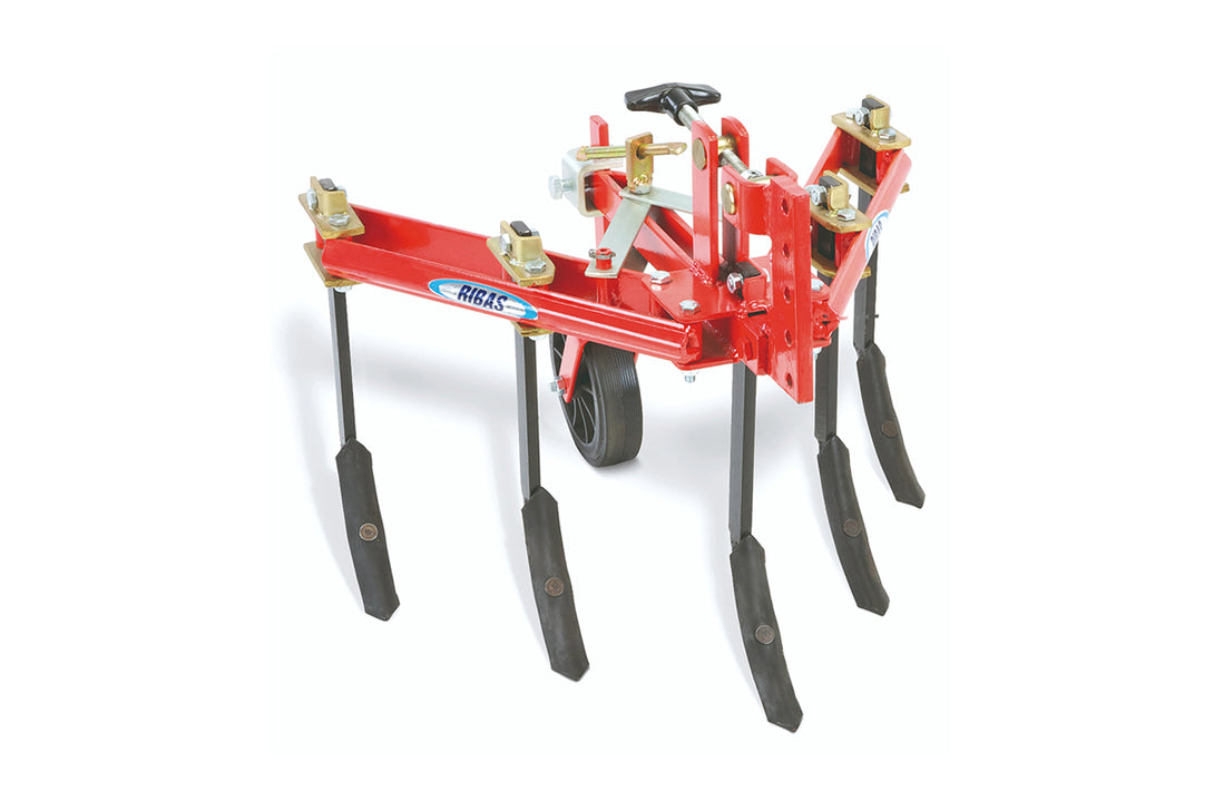 Ribas 5 Tined Cultivator attachment for BCS Two Wheel Tractors - Straight Tines