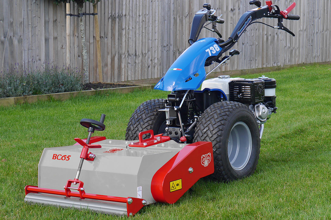 Tracmaster Ltd | ARTIO Lawn Scarifier attachment for BCS Two Wheel Tractors and Power Scythes - Pictured here on BCS 738