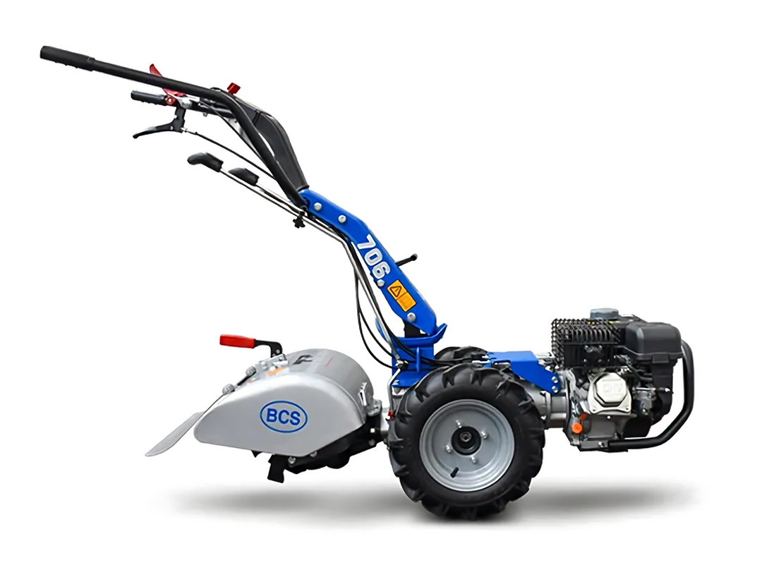 BCS 706 SmartSafe Two Wheel Tractor fitted with Rotavator