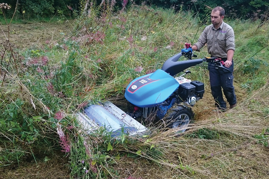 Berta Flail Mower attachment for BCS Two Wheel Tractors and Power Scythes