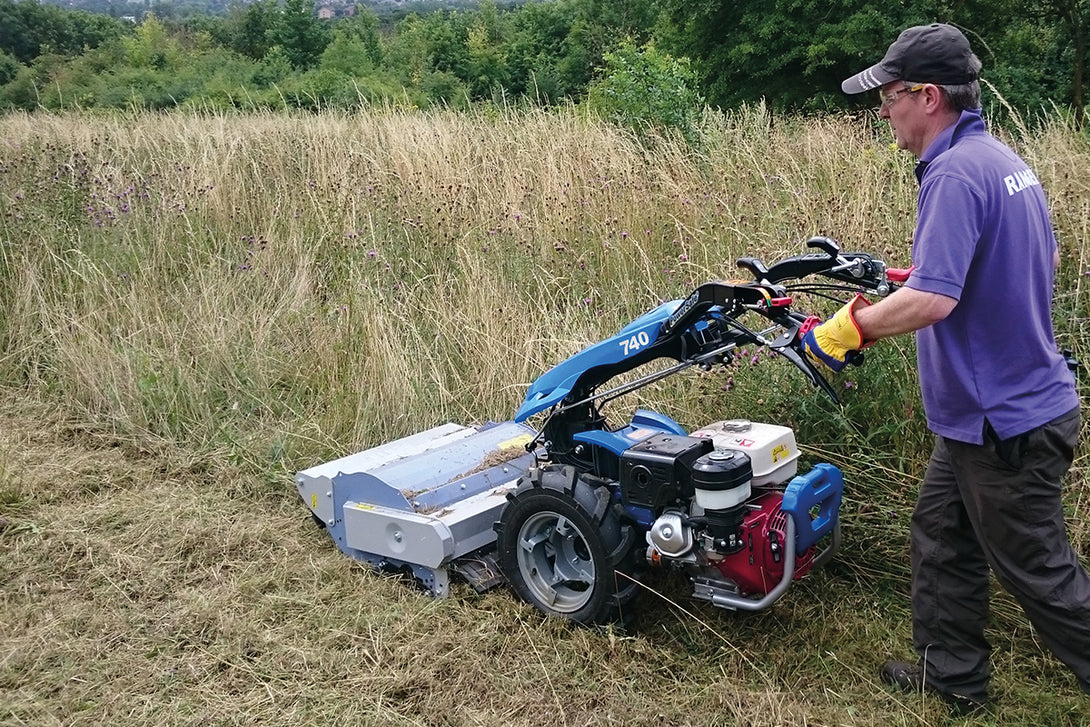 Berta Flail Mower attachment for BCS Two Wheel Tractors and Power Scythes