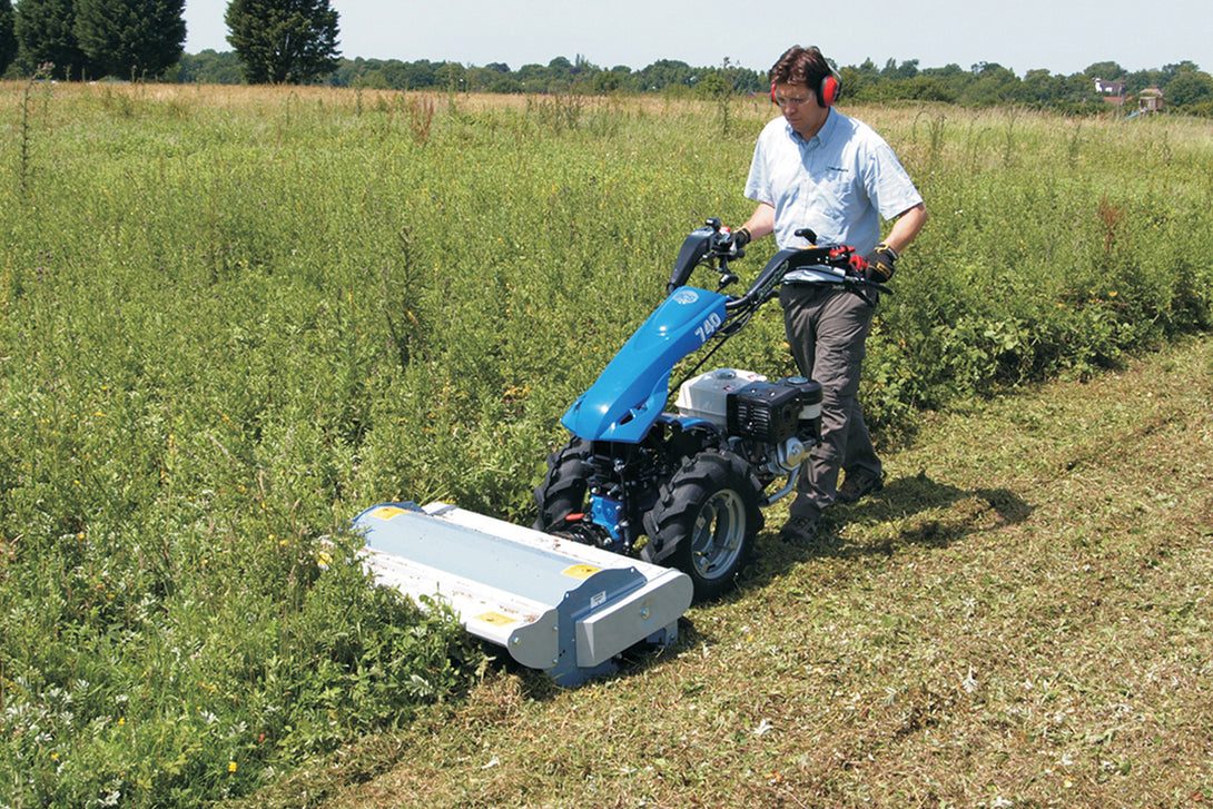 Berta Flail Mower attachment for BCS Two Wheel Tractors and Power Scythes