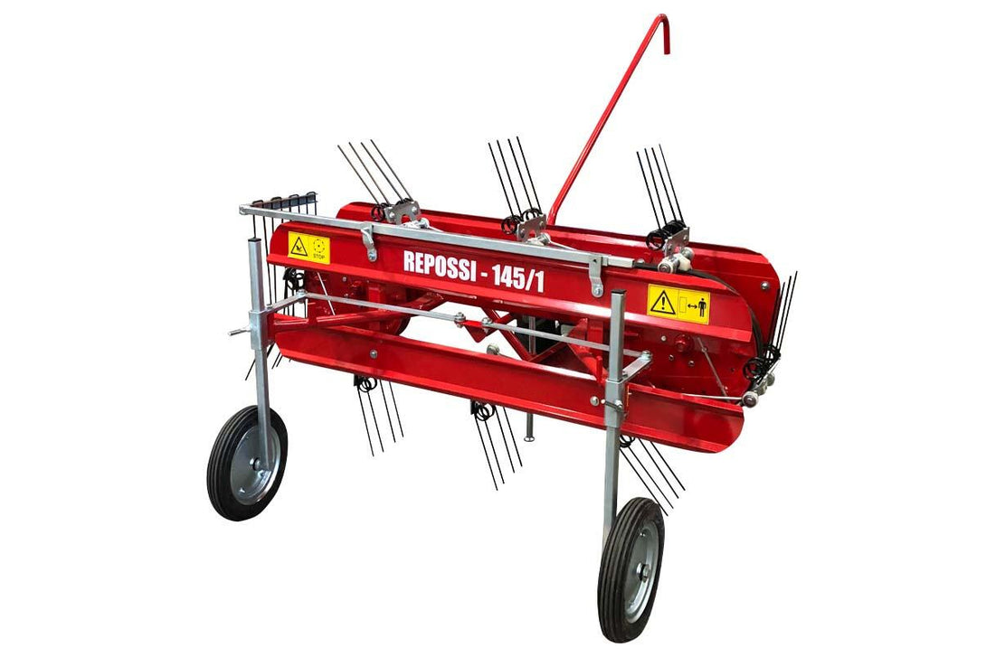 Repossi Hay Rake Attachment for BCS Two Wheel Tractors and Power Scythes