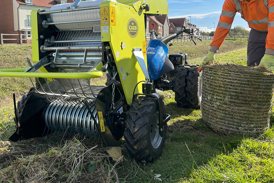 Caeb MP500 Mini Baler for BCS Two Wheel Tractors and Power Scythes