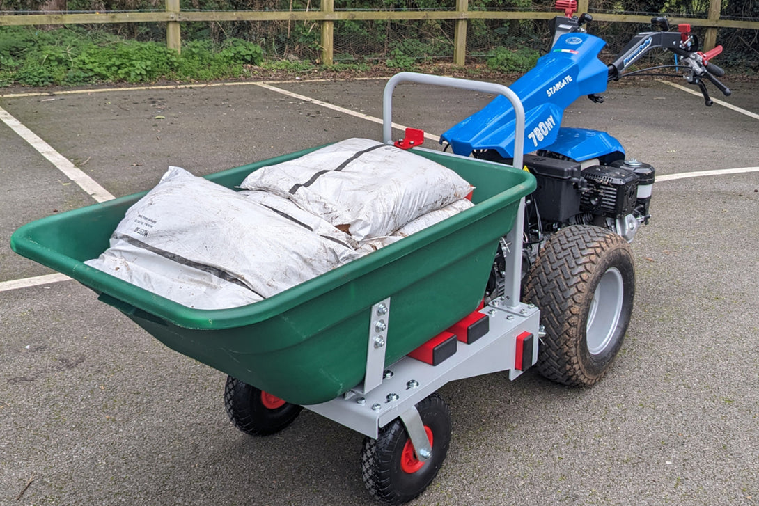 ARTIO Wheel Barrow for BCS Two Wheel Tractors and Power Scythes