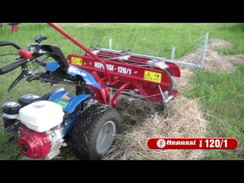 Repossi Hay Rake Attachment for BCS Two Wheel Tractors and Power Scythes